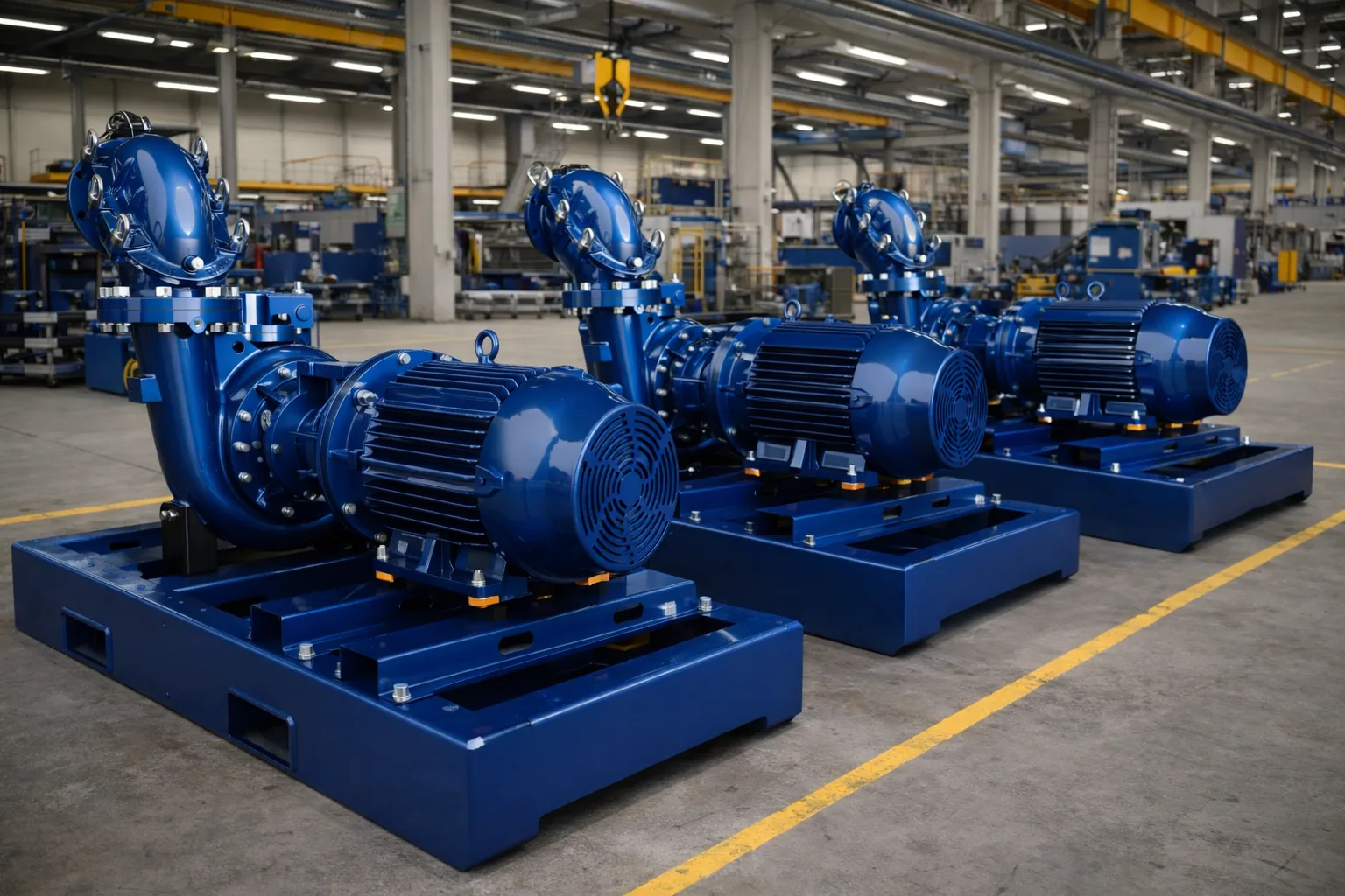 Industrial pumps with diesel and electric power options